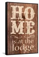 At The Lodge-Alonza Saunders-Framed Stretched Canvas