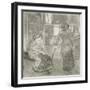 At the Louvre, Mary Cassatt (1845-1926) in the Etruscan Gallery-Edgar Degas-Framed Giclee Print