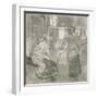 At the Louvre, Mary Cassatt (1845-1926) in the Etruscan Gallery-Edgar Degas-Framed Giclee Print