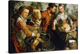 At the Market, 1564-Joachim Beuckelaer-Stretched Canvas