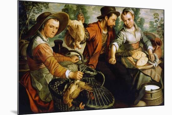 At the Market, 1564-Joachim Beuckelaer-Mounted Giclee Print