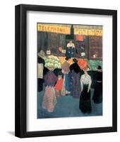 At the Market-Félix Vallotton-Framed Giclee Print