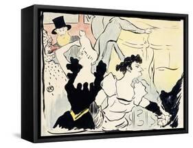 At the Masked Ball-Parisian Festivities-New Revels, 1892-Henri de Toulouse-Lautrec-Framed Stretched Canvas