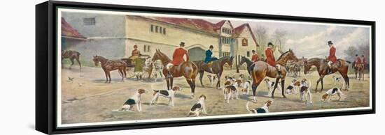 At the Meet-George Wright-Framed Stretched Canvas