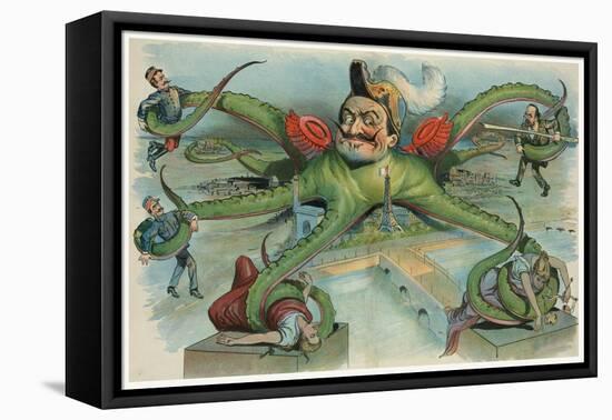 At The Mercy Of The Octopus-Louis Dalrymple-Framed Stretched Canvas