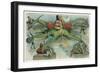 At The Mercy Of The Octopus-Louis Dalrymple-Framed Art Print