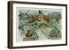 At The Mercy Of The Octopus-Louis Dalrymple-Framed Premium Giclee Print