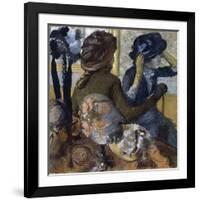 At the Milliner'S, 1882-Edgar Degas-Framed Giclee Print