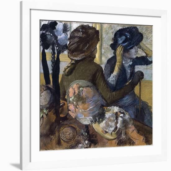 At the Milliner'S, 1882-Edgar Degas-Framed Giclee Print