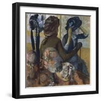 At the Milliner's, 1882-Edgar Degas-Framed Giclee Print