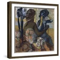 At the Milliner's, 1882-Edgar Degas-Framed Giclee Print