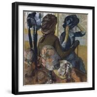 At the Milliner's, 1882-Edgar Degas-Framed Giclee Print