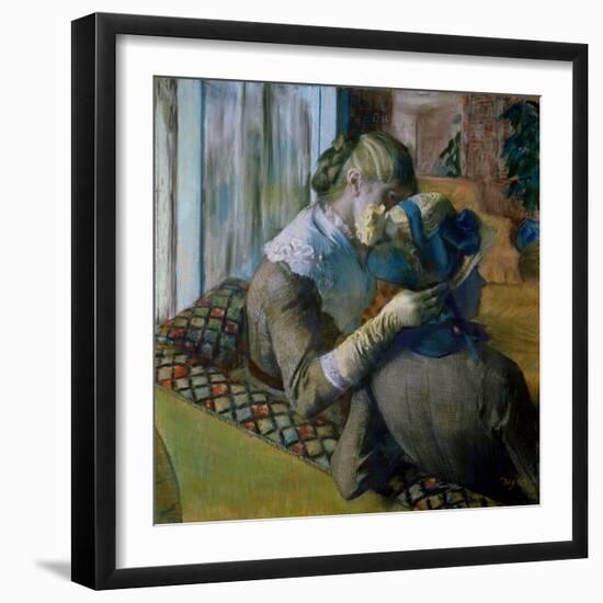 At the Milliner's-Edgar Degas-Framed Giclee Print