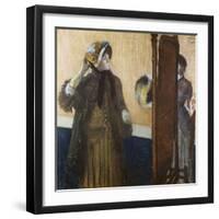 At the Milliner's-Edgar Degas-Framed Giclee Print