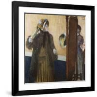 At the Milliner's-Edgar Degas-Framed Giclee Print