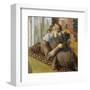 At the Milliners, 1881-Edgar Degas-Framed Art Print