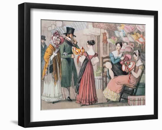 At the Milliners-John James Chalon-Framed Giclee Print