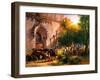 At the Monastery Fountain, 1836-Friedrich August Matthias Gauermann-Framed Giclee Print