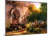 At the Monastery Fountain, 1836-Friedrich August Matthias Gauermann-Mounted Giclee Print