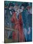 At the Moulin de la Galette, 1891 watercolor and gouache-Henri de Toulouse-Lautrec-Stretched Canvas