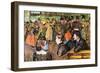 At the Moulin De La Gallette-Henri de Toulouse-Lautrec-Framed Art Print