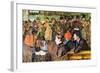 At The Moulin De La Gallette-Henri de Toulouse-Lautrec-Framed Art Print