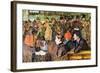 At The Moulin De La Gallette-Henri de Toulouse-Lautrec-Framed Art Print