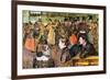 At The Moulin De La Gallette-Henri de Toulouse-Lautrec-Framed Premium Giclee Print