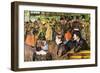 At The Moulin De La Gallette-Henri de Toulouse-Lautrec-Framed Art Print