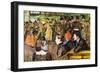 At The Moulin De La Gallette-Henri de Toulouse-Lautrec-Framed Premium Giclee Print