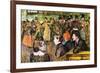 At The Moulin De La Gallette-Henri de Toulouse-Lautrec-Framed Art Print