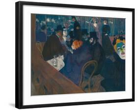 At the Moulin Rouge, 1892-93-Henri de Toulouse-Lautrec-Framed Giclee Print