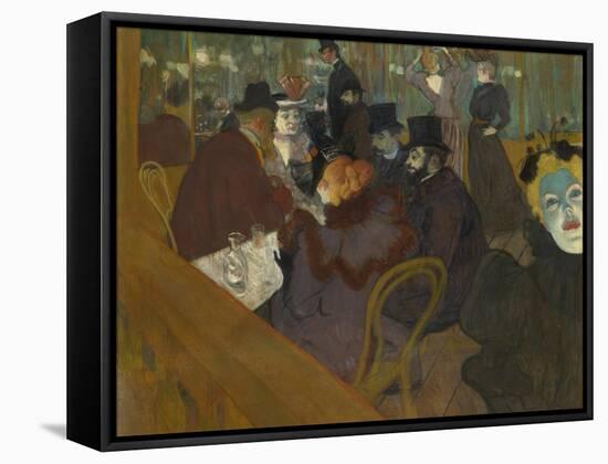 At the Moulin Rouge, 1892-95-Henri de Toulouse-Lautrec-Framed Stretched Canvas