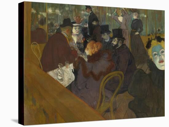 At the Moulin Rouge, 1892-95-Henri de Toulouse-Lautrec-Stretched Canvas
