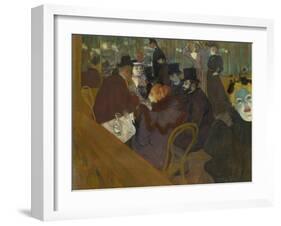At the Moulin Rouge, 1892-95-Henri de Toulouse-Lautrec-Framed Giclee Print