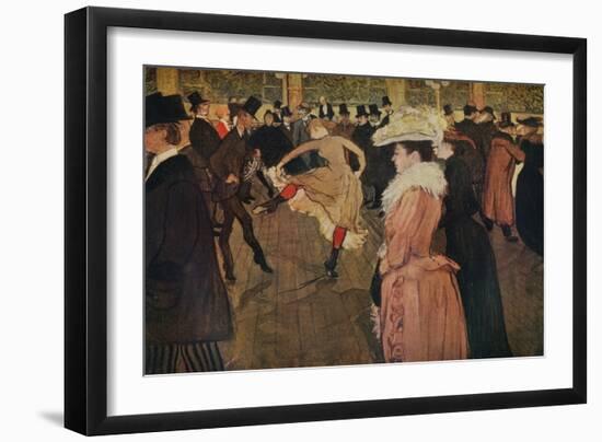 'At the Moulin Rouge, the Dance', 1890 (1934)-Henri de Toulouse-Lautrec-Framed Premium Giclee Print