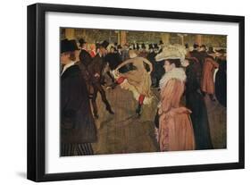 'At the Moulin Rouge, the Dance', 1890 (1934)-Henri de Toulouse-Lautrec-Framed Premium Giclee Print