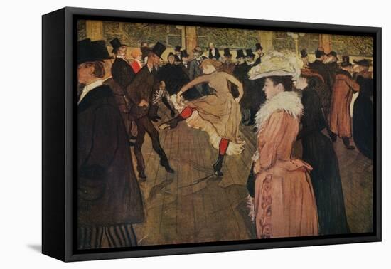 'At the Moulin Rouge, the Dance', 1890 (1934)-Henri de Toulouse-Lautrec-Framed Stretched Canvas