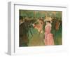 At the Moulin Rouge: The Dance, 1890-Henri de Toulouse-Lautrec-Framed Giclee Print