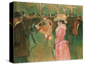 At the Moulin Rouge: The Dance, 1890-Henri de Toulouse-Lautrec-Stretched Canvas