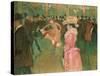 At the Moulin Rouge: The Dance, 1890-Henri de Toulouse-Lautrec-Stretched Canvas