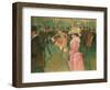 At the Moulin Rouge: The Dance, 1890-Henri de Toulouse-Lautrec-Framed Art Print