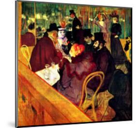 At the Moulin Rouge-Henri de Toulouse-Lautrec-Mounted Giclee Print