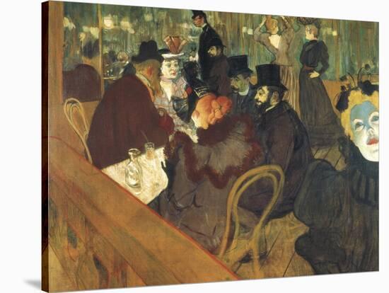 At the Moulin Rouge-Henri de Toulouse-Lautrec-Stretched Canvas