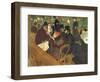 At the Moulin Rouge-Henri de Toulouse-Lautrec-Framed Art Print