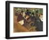 At the Moulin Rouge-Henri de Toulouse-Lautrec-Framed Art Print