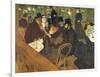 At the Moulin Rouge-Henri de Toulouse-Lautrec-Framed Art Print