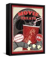 At the Movies II-Veronique Charron-Framed Stretched Canvas