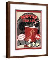 At the Movies II-Veronique Charron-Framed Premium Giclee Print