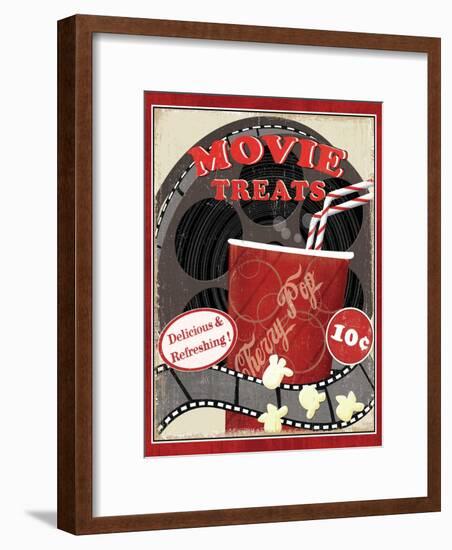 At the Movies II-Veronique Charron-Framed Premium Giclee Print